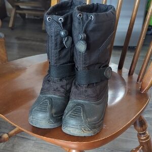 Black Winter Snow Boots